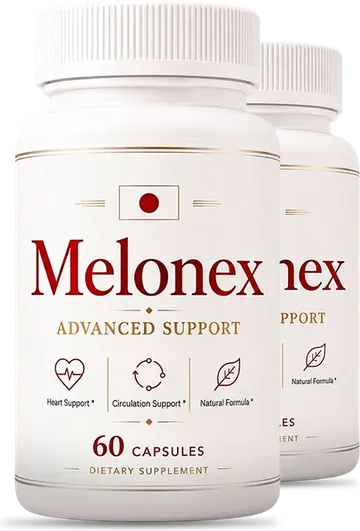 Two Melonex bottles, Advanced Support, 60 capsules each